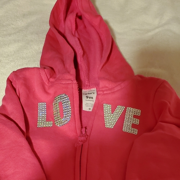 Carter's Hoodie Pink - Picture 3 of 3